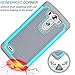 Tekcoo LG G3 Vigor Case, LG G3 Mini Case, (TM) [Tmajor Series] [Turquoise/Grey] Shock Absorbing Hybrid Rubber Plastic Impact Defender Slim Hard Case Cover Shell for LG G3 Vigor,G3 Mini LS885 D725