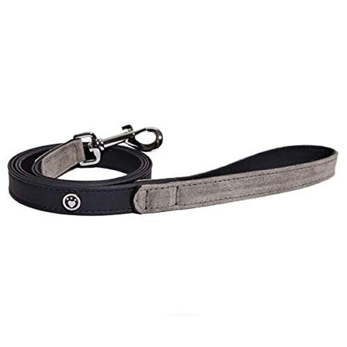Rosewood Luxury Leather Dog Lead, 40 x 3/4 inch, soft touch navy