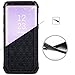 BENTOBEN Galaxy S8 Plus Case Glitter, Bling Luxury Sparkly Hybrid Hard PC Laminated with Shiny Faux Leather Chrome Shockproof Bumper Protective Phone Case for Samsung Galaxy S8 Plus(6.2 inch), Purple