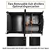 HUANZHAN Car Trunk Organizer Portable Collapsible Car Trunk Cargo Storage Organizer Carrier for Car SUV/Truck/Van Compartments Trunk Organizer(Black)