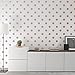 LEOTER Metallic Rose Gold Wall Decal Dots (2.0inch x 200 Decals)-Easy to Peel Easy to Stick + Safe on Painted Walls- Metallic Vinyl Polka Dot Decor - Round Circle Art Glitter Stickers Set