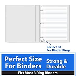 Notebook Paper, Loose Leaf Paper, College Ruled