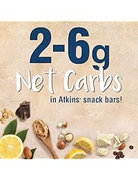 Atkins Snack Bar, Peanut Butter Fudge Crisp, Keto Friendly, 5 Count