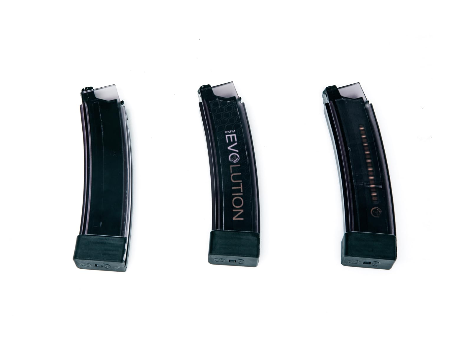 ASG Evo 3 A1 Scorpion AIrsoft Magazine - 75rds - Pack of 3 - Black
