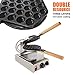 TOP Version Puffle Waffle Maker Professional Rotated Nonstick (Grill/Oven for Cooking Puff, Hong Kong Style, Egg, QQ, Muffin, Cake Eggettes and Belgian Bubble Waffles) (MANUAL 220V)