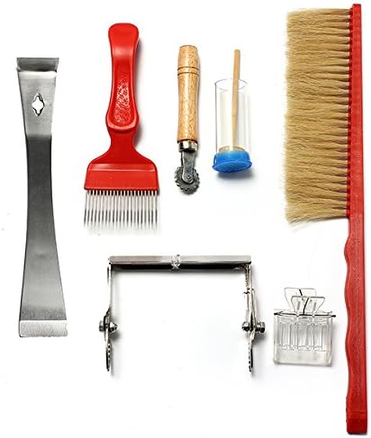 7 Pcs Beekeeping Equipment Tools Brush Uncapping Fork Queen Catcher