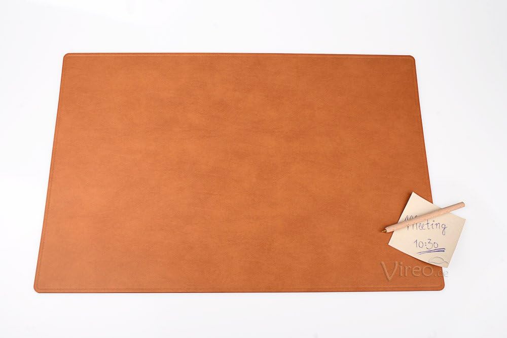 Leather Desk pad 60 x 40 cm Brown