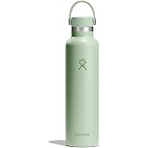 Hydro Flask Water Bottle - Insulated Stainless Steel - Non Spill, Leakproof in 24 Oz Aloe Green