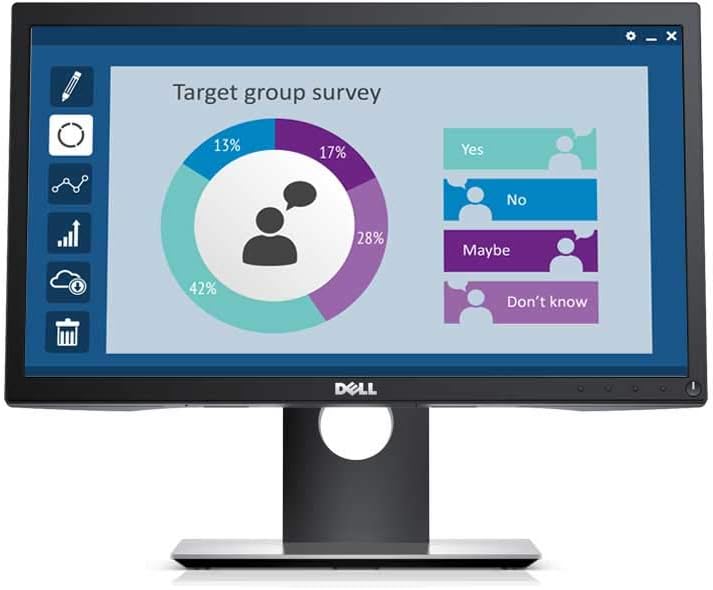 Dell P2018H 20" LED Monitor 1600x900 60Hz TN HDMI VGA DP 3yr Adv Exchange