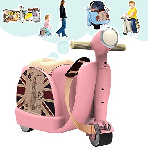 Novel TT Luggage Stroller Toy,Baby Helper (Pink)