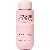 NAK Signature Nourish Shampoo 350ml - Color Safe & Moisturizing - Repairs, Hydrates & Strengthen Damaged Hair with Peptides & Coconut Oil - Vegan & Sulfate-Free