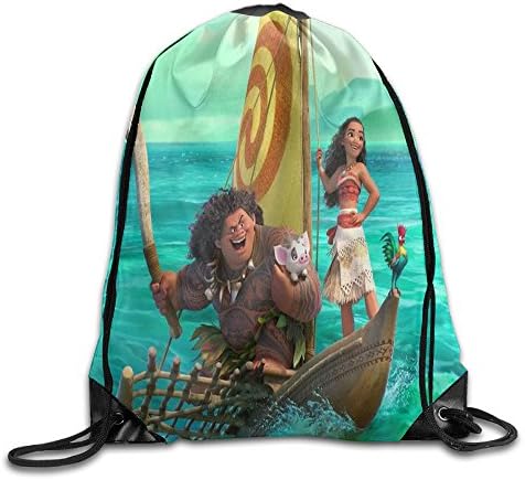 Moana Movies 2016 Nylon Drawstring Backpack Home Travel Sport Storage