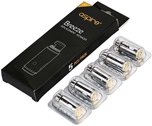5Pcs Aspirȇ Breezȇ Startȇr Kit 0.6 ohḿ Atòmizer Ḉoils