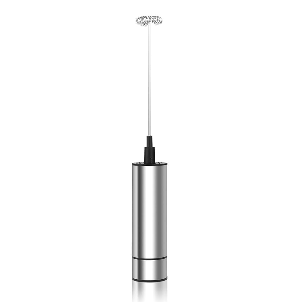 the Powstro Handheld Electric Milk Frother,Stainless Steel Milk Frother
