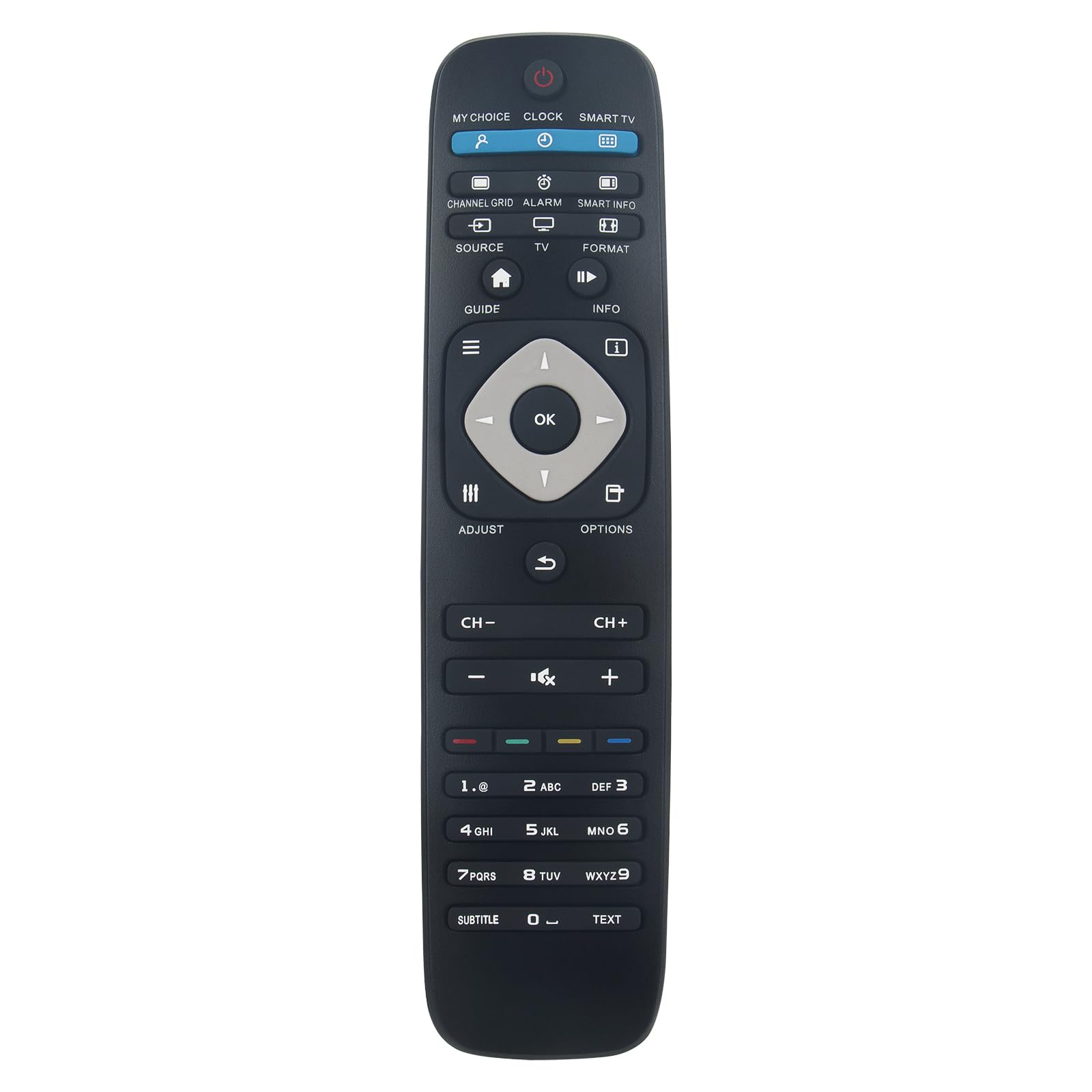 AULCMEET Replacement Remote Control Fit for Philips Professional LED TV 28HFL5010T 28HFL5010T/12 32HFL5010T 32HFL5010T/12 32HFL5010T/60 40HFL5010T 40HFL5010T/12 40HFL5010T/60 48HFL5010T 48HFL5010T/12