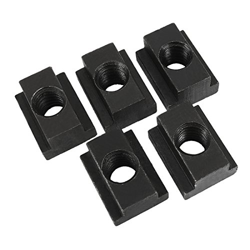 uxcell 1/2-inch Female Thread Steel T-Slot Nut Grade 10.9 Tapped Through 5pcs - Thumbnail 6