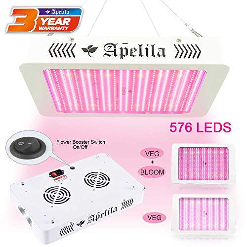 3000 Watt LED Plant Grow Light Full Spectrum – Apelila Newest Indoor Plants Light Growing Veg Flower Grow Light 3000W – 576 LEDs,Double Switch