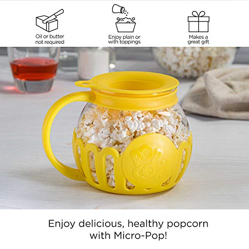 Ecolution Patented MicroPop Microwave Popcorn Popper with Temperature