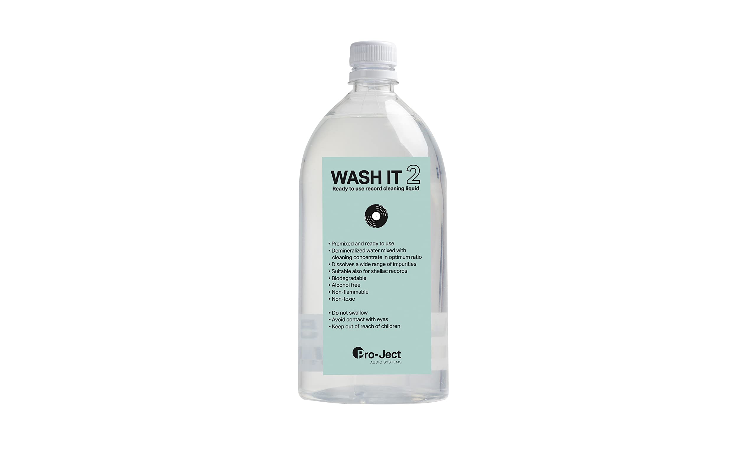Pro-Ject Wash it 2 Eco Friendly Record Cleaning Fluid in Ready to Use Mix Suitable for VC-E(2) VC-S2/3 (1000ml)
