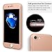 iPhone 7 Case, Coocolor [Perfect Fit] 360 Degree All-around Ultra Thin Full Body Coverage Protection Dual Layer Hard Slim Case + Tempered Glass Screen Protector For iPhone 7-Rose Gold
