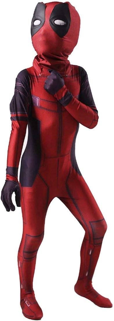 Danlier Halloween Costumes for Boys Superhero Dress Up Costume Spandex Lycra Bodysuit, S