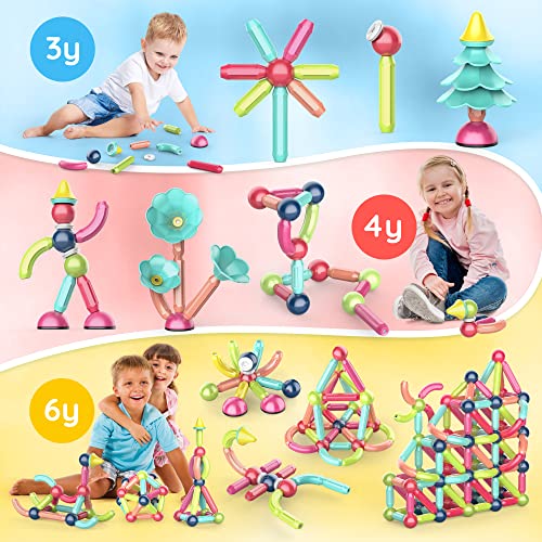 72Piece Building Sticks Blocks Balls and Rods Set