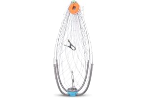 Stainless Steel Shrinkage Crabs Cage Automatic Open Closing Wire Fish Trap Net for Saltwater Seawater Enduring Large Shrink C
