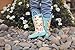 OAKI Kids Rubber Rain Boots with Easy-On Handles, Forest Animals, 8T US Toddler