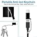[4-Pack] HDSHIMAO Micro USB to 8Pin Adapter, [Aluminum Alloy] with Keychain Fast Charger Convert Connector Charging Converters for iPhone X XS XR 5 5S 5C SE 6 6S 7 8 Plus (Black)