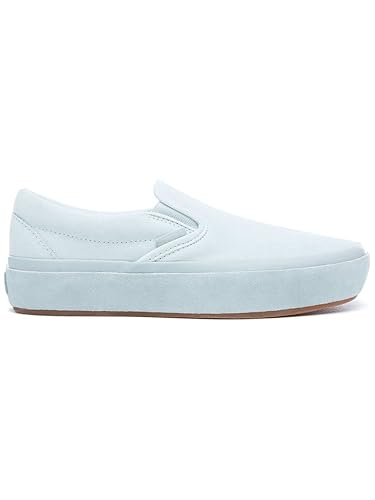 women's blue slip on vans