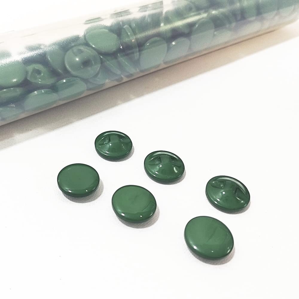 Hemispherical Resin Nazarene Buttons, 144 Pieces/Tube, Available in 13 Colors and 4 Sizes for Crafts, Sewing, Clothing and More. (3129, 18mm)