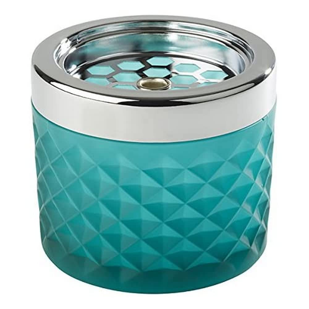 APS Wind Ashtray, Ø 9,5 cm, H: 8 cm, Glass in Turquoise