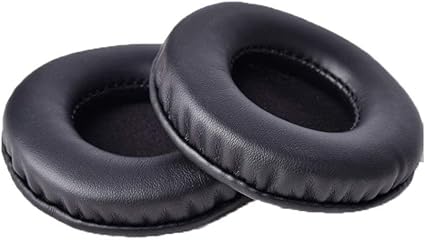 Amazon Seninhi に適合する Ath Sj55 Sj33 Es7 Esw9 Sj3 Sj5 Esw10 Jvc S500 用の クッション ヘッドフォン対応 ヘッドフォン イヤパッドカバー 交換用 イヤークッション 耐久性 軽量 柔軟 2個 ブラック 72mm Seninhi イヤーパッド