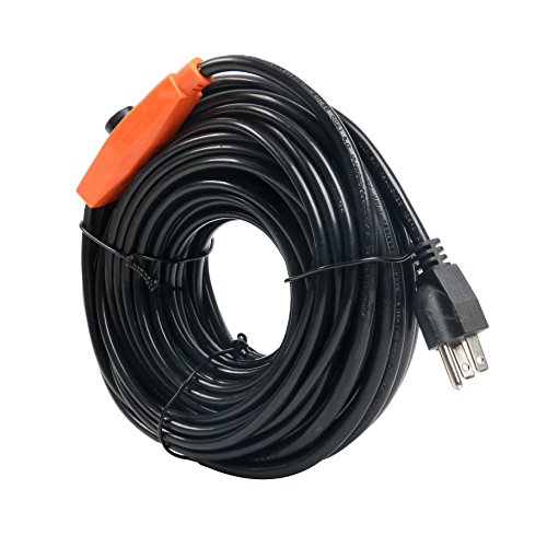 9milelake Heat Roof Gutter De-Icing Ice Snow Melter Cable Tape Kit - with Thermostat: On：6±3℃ Off：13±3℃ (60FT) - Thumbnail 4