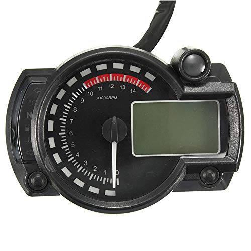 image for techtongda Adjustable Speed Electronic Digital Odometer LCD Tachometer