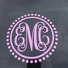 Monogrammed Car Decals For Girls