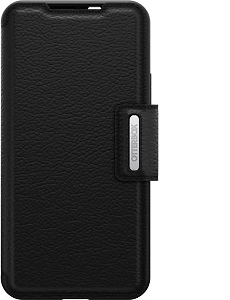 OtterBox Strada Case for Samsung Galaxy S22+, Shockproof, Drop proof, Premium Leather Protective Folio with Two Card Holders, 3x Tested to Military Standard, Black — image 1