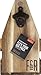 Foster & Rye Acacia Wood 6-pack Beer Carrier - Growler Bottle Caddy, Drink Holder, Liquor Bottle Organizer