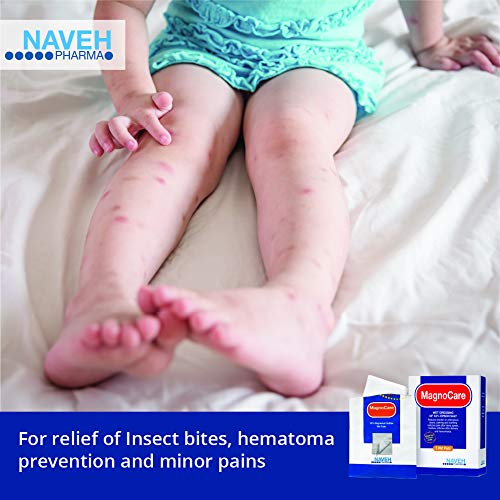 MagnoCare - Magnesium & Epsom Salt Wet Pads to Reduce Pain, Aches and Inflammation, 5 Individually-Wrapped, Single-Use Pads, by Naveh Pharma