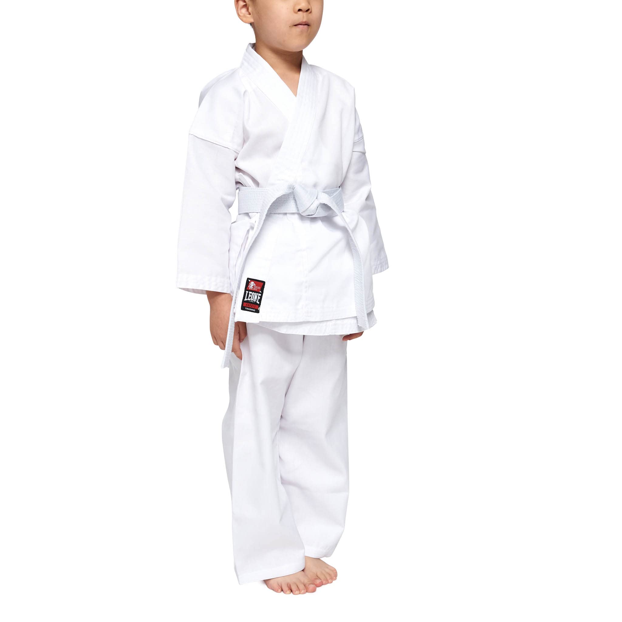 LEONE 1947, Karateji Training, Unisex, White, 130, AB400