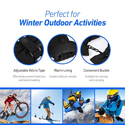 image for TopElek Waterproof Ski Gloves, Snow Skiing Men/Women Gloves, Windproof