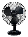 Honeywell Comfort Control Oscillating Table Fan Adjustable Tilt Head With 3 Speeds & Removeable Grill