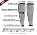 SB SOX Compression Calf Sleeves (20-30mmHg) for Men & Women - Perfect Option to Our Compression Socks - For Running, Shin Splint, Medical, Travel, Nursing, Cycling, and Leg Pain (Gray/Black, X-Large)