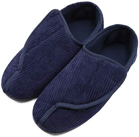 mens slippers for extra wide feet