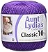 Aunt Lydia C&C Classic Crochet Sz10 Purple