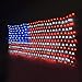 HuiZhen Awesome American Flag String Lights,6.5ft×3.2ft Waterproof Flag Net Lights for Outdoor Christmas Decoration, Independence Day,Memorial Day, Patio Decorations Outdoor