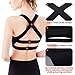 SHAPERX Women's Sports Bra Padded Breathable High Impact Support Criss Cross Back Yoga Gym Bras, SZ143-Black-M