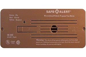 MARINE TECHNOLOGIES Marinetech Safe T Alert 30-442-P-BR Classic Propane/LP Gas Alarm - 12V, 30 Series Flush Mount, Brown