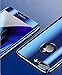 Yrzper Compatible with iPhone 8 Plus/iPhone 7 Plus 5.5 inch 3 in 1 PC Thin Hard Plating Mirror 360 Shockproof Protective Case Cover (Blue, 5.5inch)
