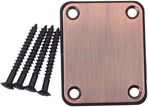 Guitar Neck Plate with 4 Screws For Strat/Tele Style Electric Guitar Parts
